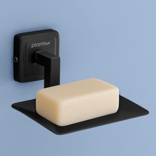 Plantex 304 Grade Stainless Steel Soap Dish for Bathroom/Soap Holder/Soap Stand/Soap Case/Bathroom Accessories - Decan (Black)
