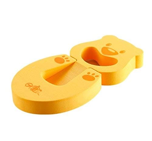 THE LITTLE LOOKERS� 1 Pc Multipurpose Baby/Toddler's Finger Pinch Guard Door Window Closet Stopper, Door Card, Locks and Straps Cabinet, Animal Foam Children Safety