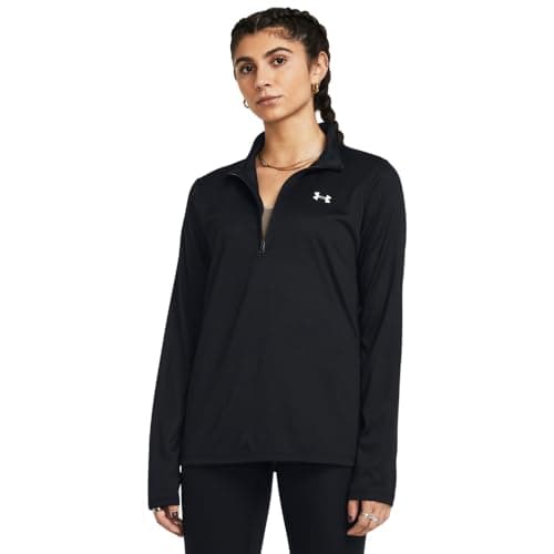 Under Armour Womens Tech Quarter Zip 001 Black White Medium