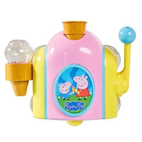 TOMY Toomies Peppa Pig Bubble Ice Cream Maker Bubble Bath Toy Toddler Bath Toys Bubble Maker Peppa Pig Toy with FoamProducing Pump Action Ages 18 Months and Up
