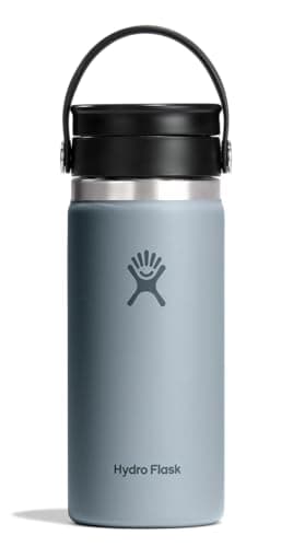 Hydro Flask Flex Sip Coffee Tumbler – Insulated Stainless Steel, Non Spill, Leak Proof Travel Coffee Cup 16 Oz Shale Gray
