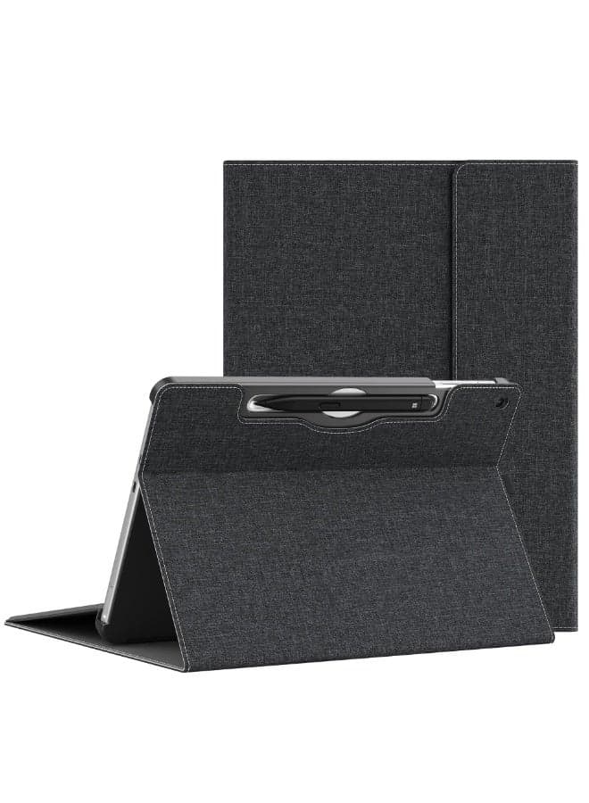 Tablet Case for Microsoft Surface Pro 12 12 Inch (2025),PU Leather Hard Shell Laptop Protective Cover with Multi-Angle Built-in Kickstand Pen Holder