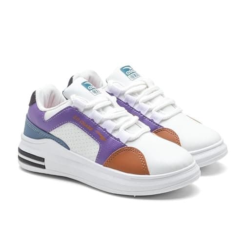 ASIAN Luna-03 Women s Sneakers | Stylish & Lightweight Casual Shoes for Women, Comfortable Walking Shoes with Cushioning | Ideal for Jogging, Travel & College(WTPURPLTAN)-UK 5