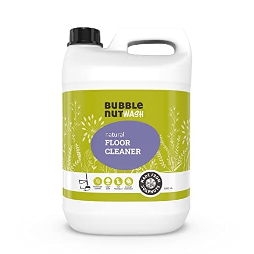 BubbleNut Wash Floor Cleaner- Natural & Organic Liquid Disinfectant, Baby safe, Pet friendly, Insect Repellent, Herbal, pH neutral (5 Lits)