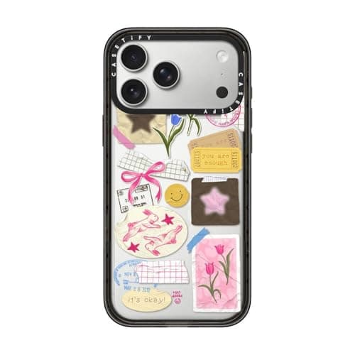 CASETiFY Impact iPhone 17 Pro Max Case SlimWireless Charging Compatible 82 ft 4X Military Grade Drop Protection You are Stars Collage Clear Black