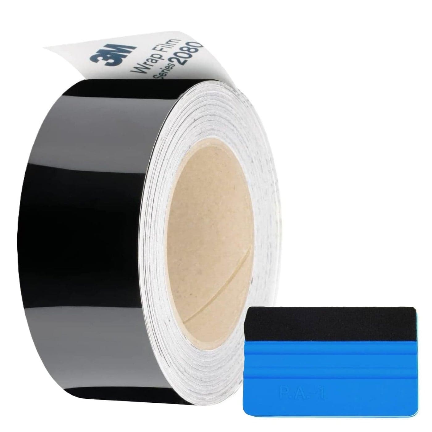 Upromax Black Gloss Vinyl Wrap Film Roll Kit Out Chrome Delete Wrap 2080 Series Gloss Black 2 Inches x 25 FT