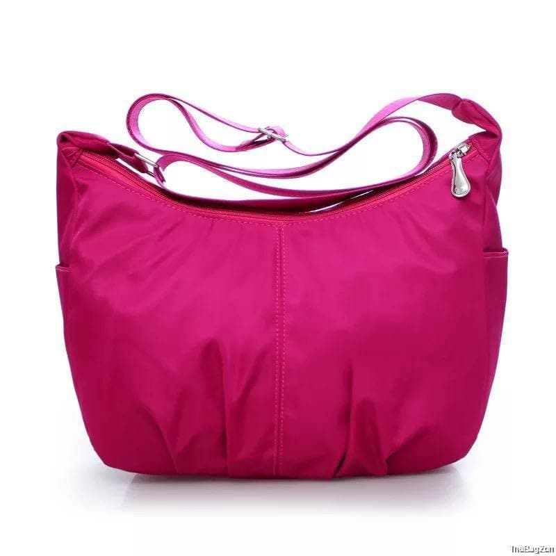 ketmart Nylon Womens Crossbody Bag Purse with Adjustable Shoulder Strap(Color-Pink)