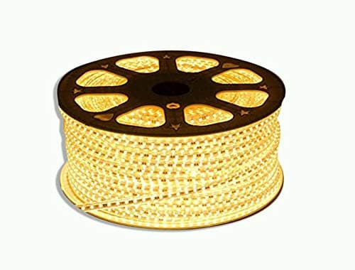Mufasa LED Strip Light Indoor Outdoor Waterproof SMD Roll Home Decoration Lights, Diwali Christmas Navratri Birthday Party Lights Perfect for Cove , False Ceiling, Balcony, Entrance, Pillar (Adhesive less Back) (Plug N Play) (10 Meter, Warm White)