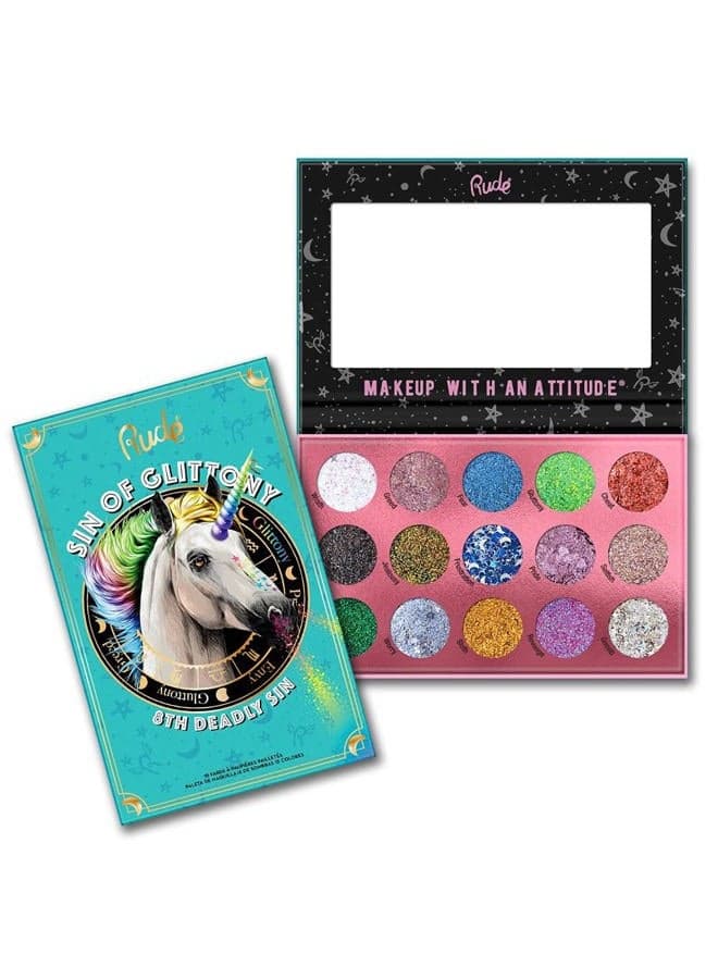 Sin of Glittony Glitter Palette 15 Eyeshadow Palette