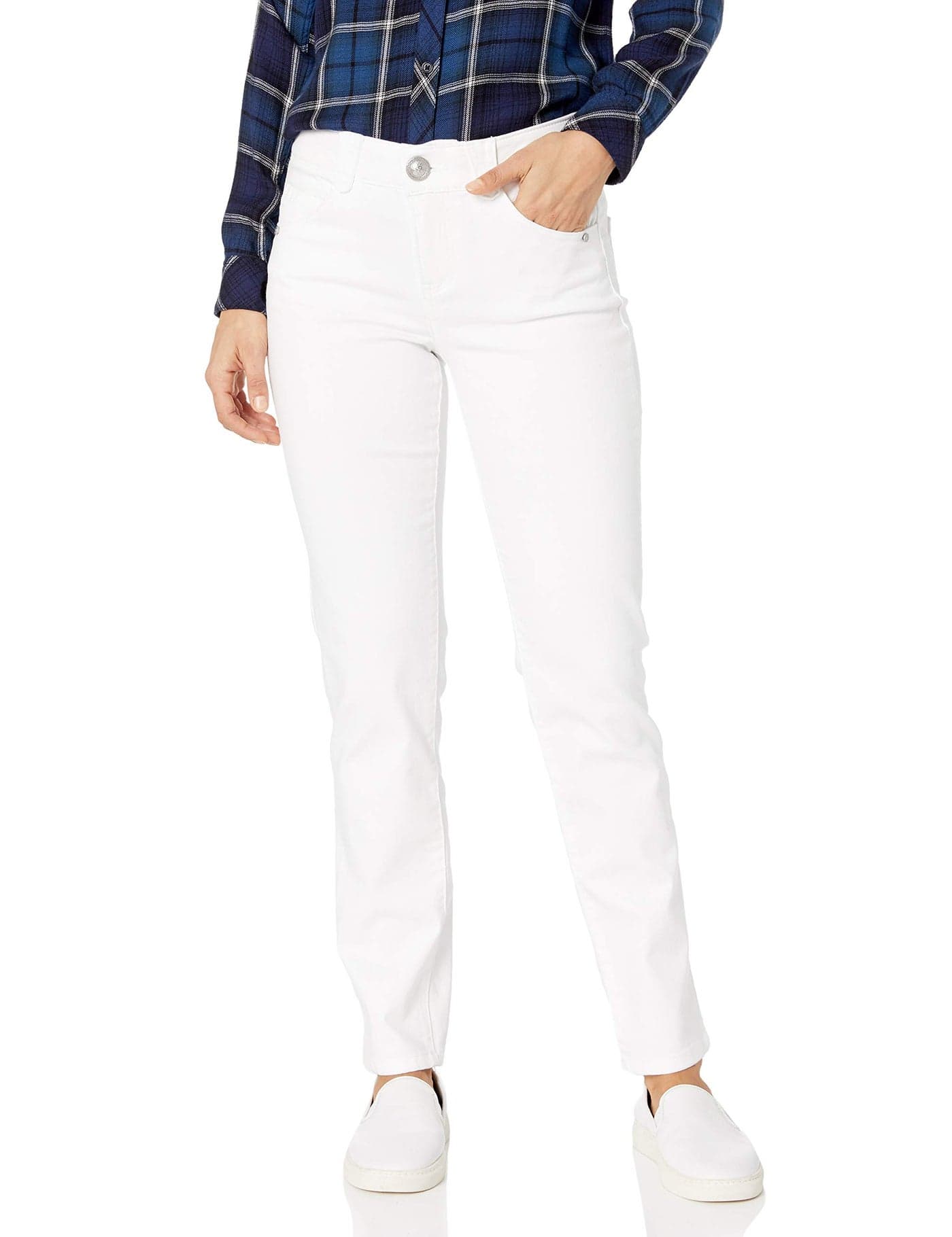 Democracy womens Plussize Absolution Straight Leg Jeans Optic White 20 Plus
