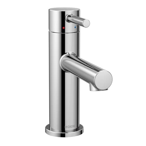 Moen Align Chrome One-Handle Modern Bathroom Faucet with Drain Assembly and Optional Deckplate, 6190