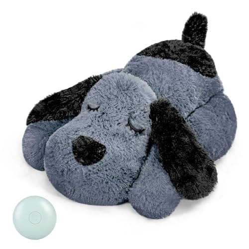 Heartbeat Dog Toy for Puppy Heartbeat Helps for Dog Anxiety Relief and Calming Aid Puppy Heartbeat Stuffed Animal Anxiety Calming Behavioral Aid Puppy Heartbeat Toy Sleep aid for Dogs Cats Pets