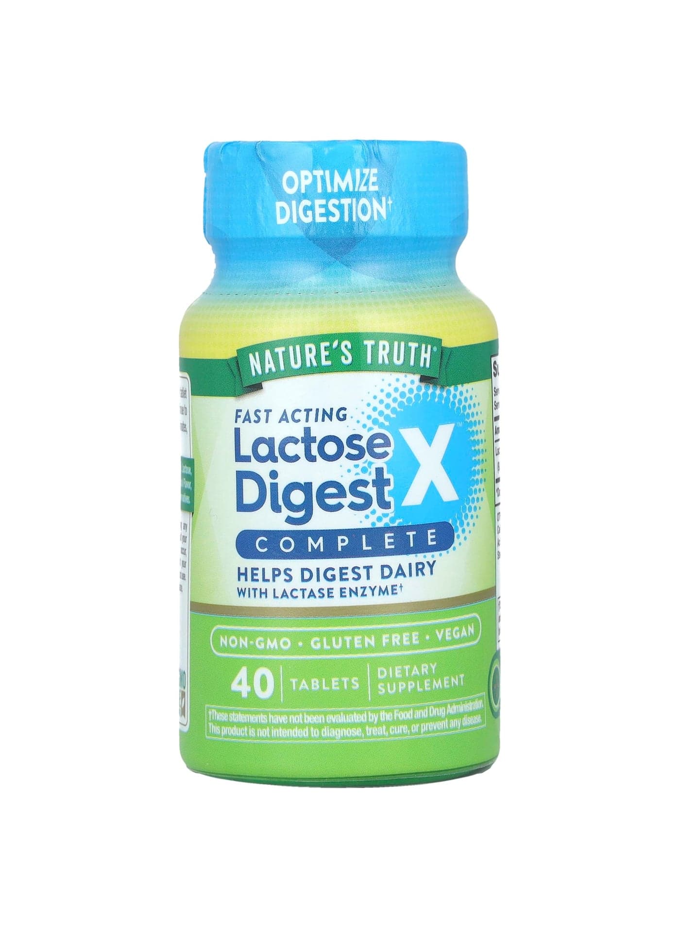 Fast Acting Lactose Digest X™ Complete, 40 Tablets (90 mg per Tablet)