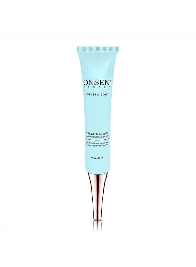 Onsen Cuticle Cream, Nail Cuticle Oil in Deep Action - Japanese Natural Healing Minerals Nail Care Serum and Butter, Soothe, Repair, and Strengthen Cuticles and Nails, Visible Results, Non-Greasy - 1o