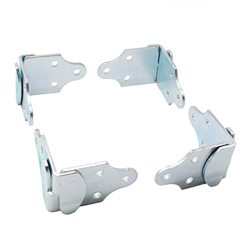 X-Haibei 8 Pack Trailer Stake Rack Corner Connector Brackets Straight Wood Sides Latch Rack Set