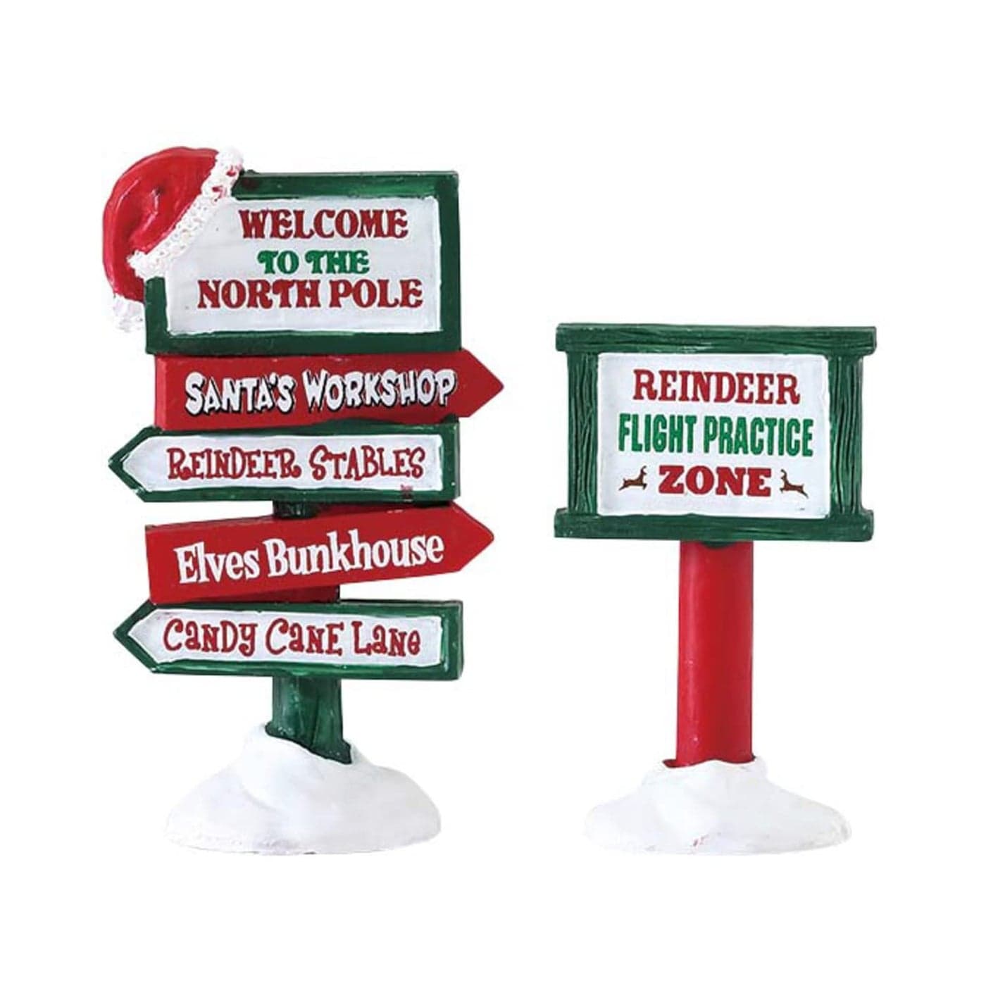 Lemax North Pole Signs Set of 2