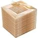 DaYammi 200Pcs Gold Dessert Plates Including 100Pcs Appetizer Plates 6100Pcs Plastic Forks 57Gold Glitter Plastic Square Plate for PartyGold Salad Plate and Cake Forks for Party Wedding