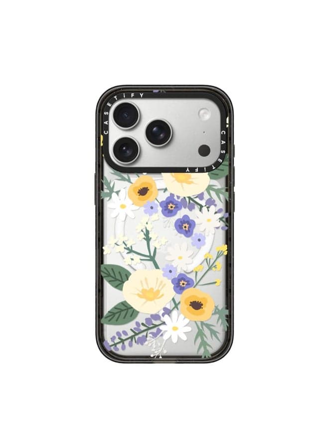 IMPACT Case w/ Magsafe for Apple iPhone 17 Pro 6.3" 2025 | 8.2-Ft Drop Protection, Fashion Cover, Instagrammable, Slim Lightweight, Eco-Friendly, Wireless Charging - Veronica Floral/Black