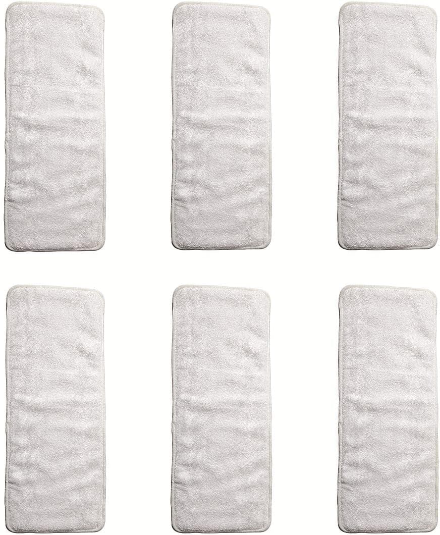 6 Pieces Microfiber Inserts for Cloth Incontinence Underwears and Adult Cloth Diapers4 Layers78 X 192 Inches