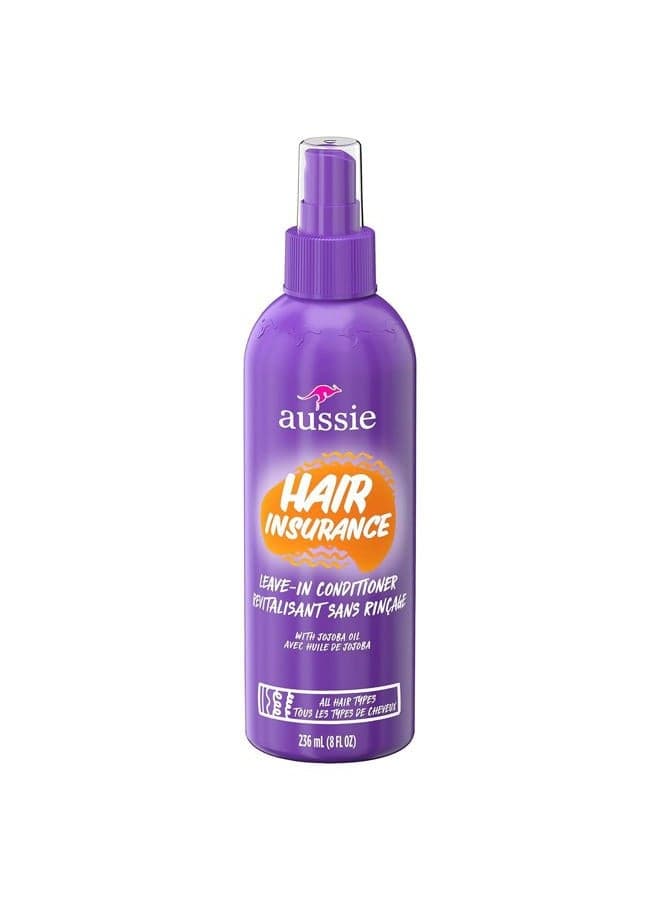 Conditioner Hair Insurance Leave-In Spray 8 Ounce (236ml) (3 Pack)