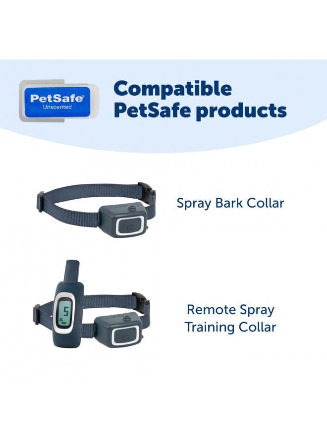 PetSafe Spray Refill - Unscented - No-Mess Replacement Cartridges Spray Dog Bark Collar Remote Training Collar - Refill Cartridge Only - 3-Pack - PAC00-16646