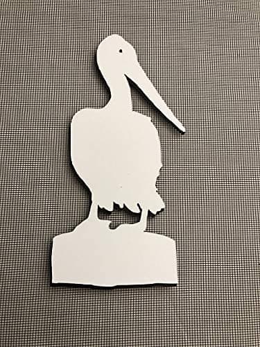DCentral Pelican Flexible Vinyl Screen Magnetst DoubleSided for NonRetractable Screens White Easy to See Helps to Stop Walking into Screens Covers Small Tears Decorative Size 36 x 74