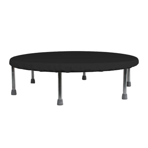 COOSOO Trampoline Cover Mini Trampoline Cover Waterproof protective cover for Trampoline Indoor Outdoor Garden Rebounder (Not Spring Cover) (Black, 36"Dia x 4.3"H)