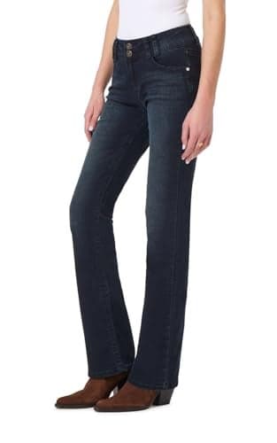 WallFlower Womens InstaStretch Luscious Curvy Bootcut Jeans BlackBerry 9 Long