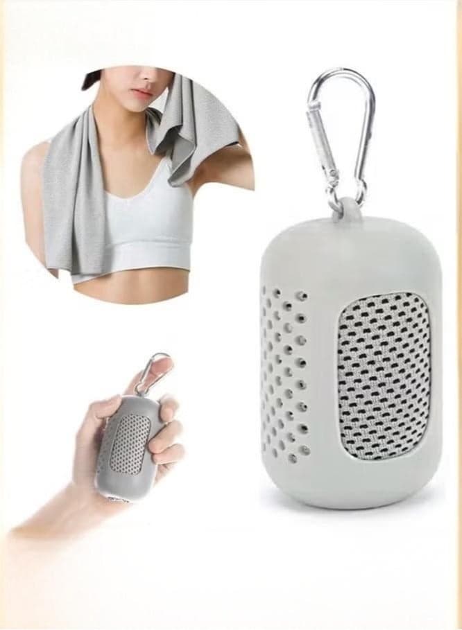 90cm x 30cm Cooling Gym Towel for Neck and Face, Cooling Towel Breathable and Sweat Chilly Towel with Silicone Portable Storage Box