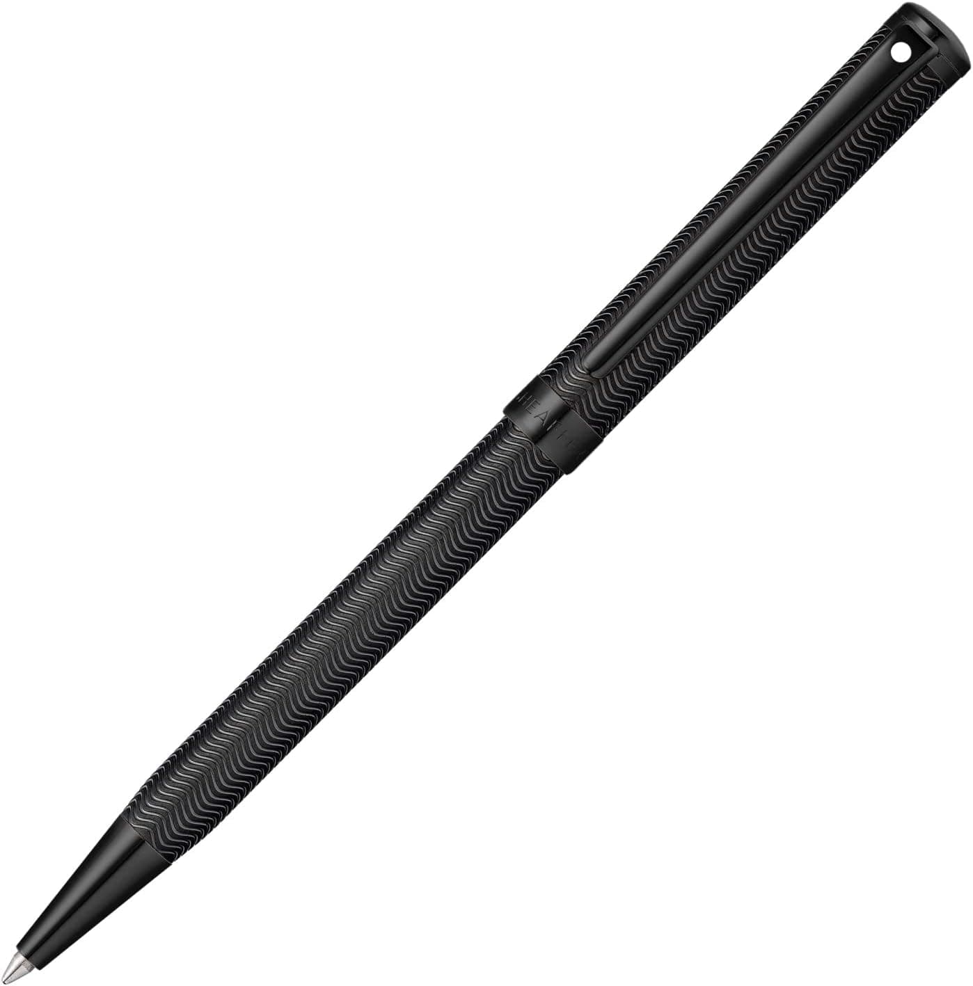Sheaffer Intensity Engraved Matte Black PVD wPolished Black Appointments Ballpoint Pen E2924451