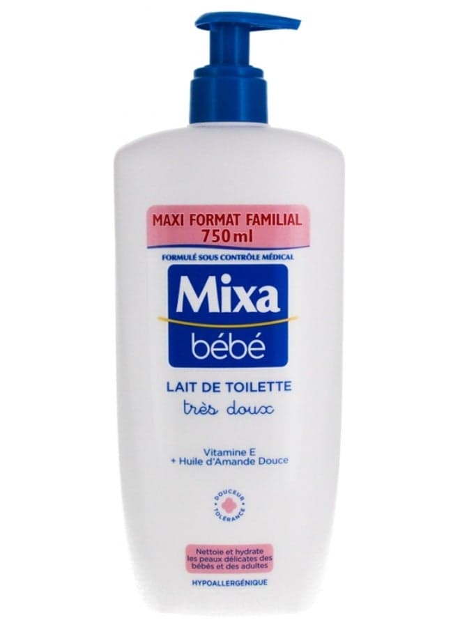 Mixa Bébé Lait de Toilette Très Doux Hypoallergénique 750 ml