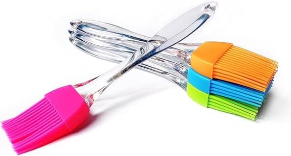 RSP Quality bit Silicone Pastry Brush Set for Cooking, Grilling, BBQ and Baking, Multicolour, Pack of 4