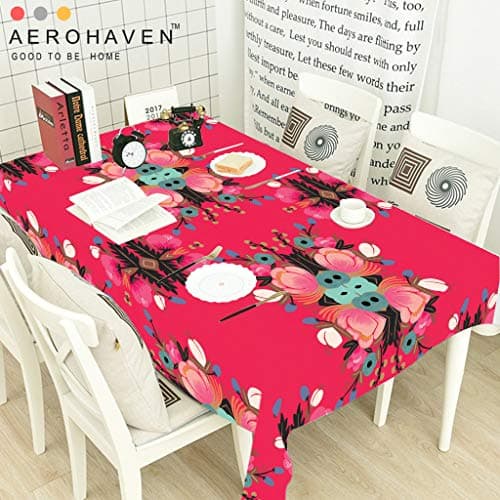 AEROHAVEN™ Abstract HD Digital Premium Modern 4 Seater Table Cover Cloth - TC02 - (Multi, 52 x 60 Inch)