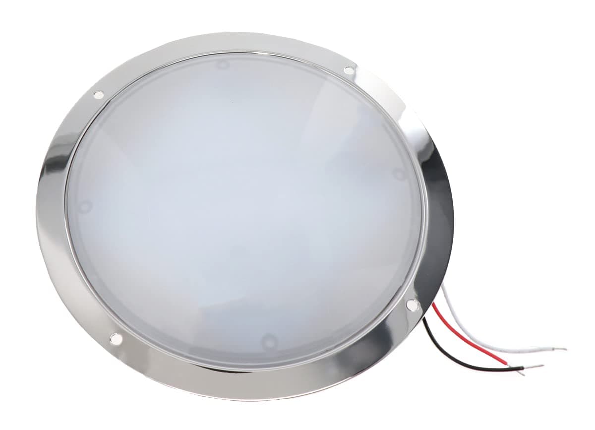 TecNiq, Inc Tecniq Inc 8" Ev Cool White Interior Light Chrome Trim - 31 LEDs - E08-WC00-1