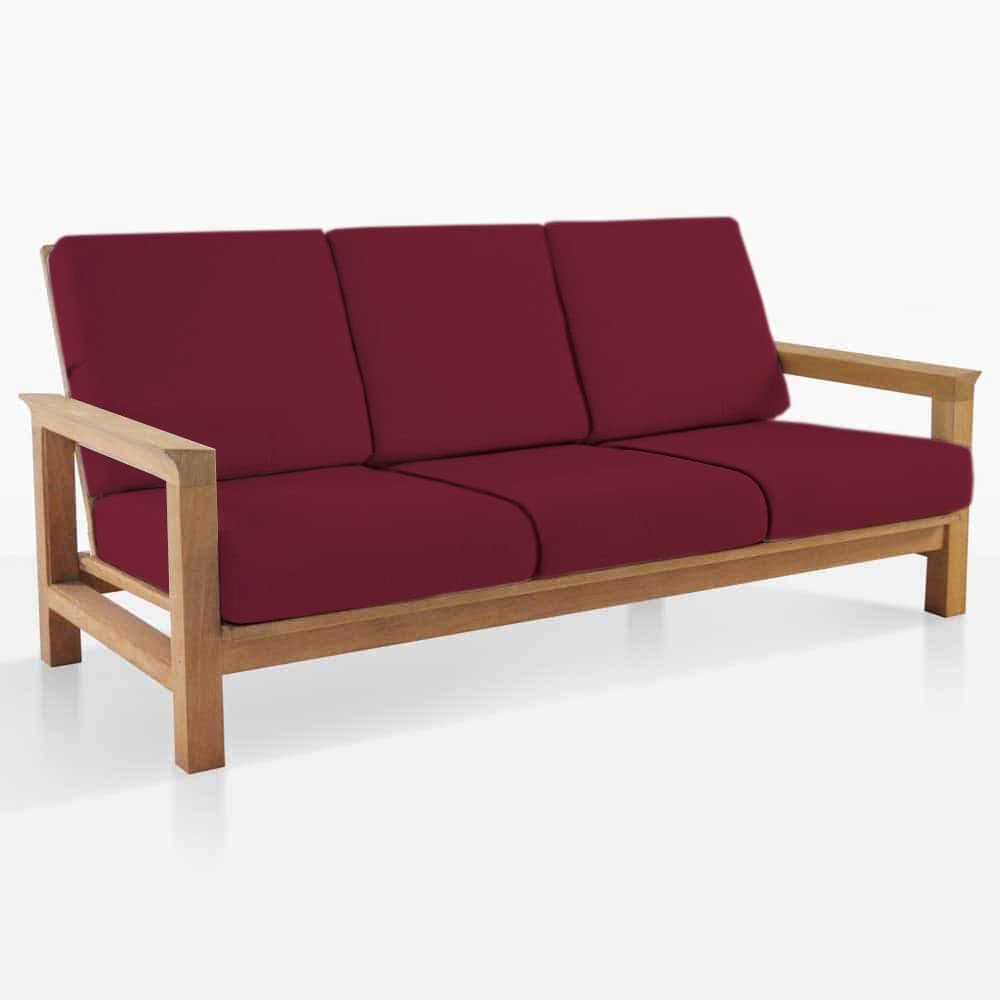 HOTKEI Maroon Set of 6 Sofa seat Cover Elastic Stretchable Sofa seat Set Cover Protector for Wooden Sofa seat Cushion Stretchable Cloth Cover 3 Seater 21x 21