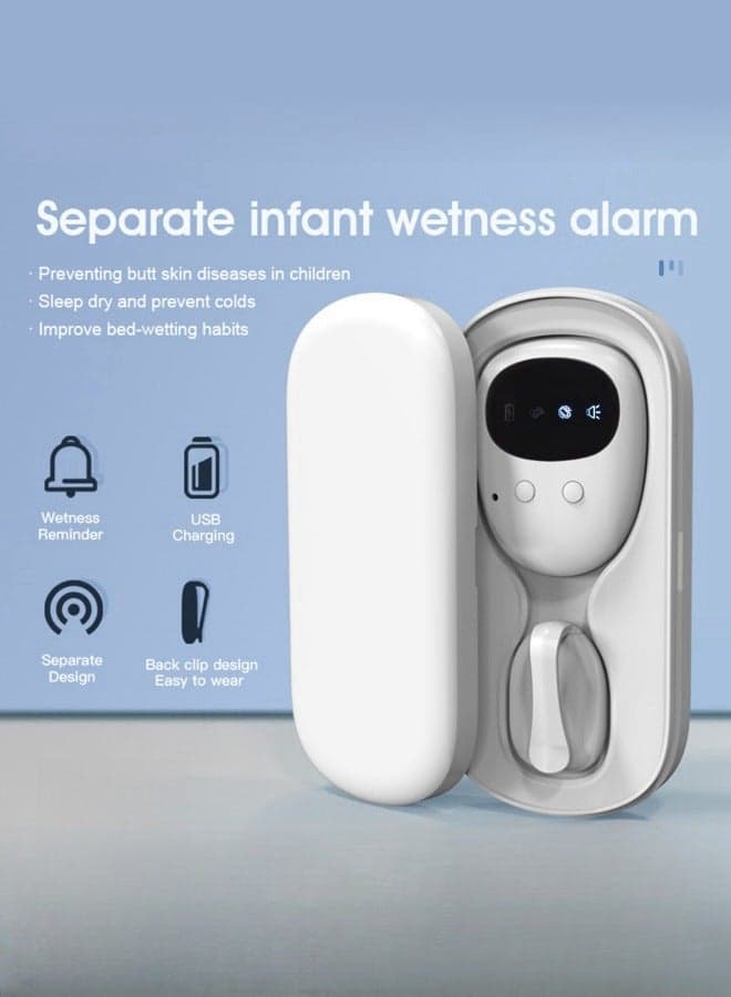 Wireless Bedwetting Alarm, Rechargeable Clinically Proven Potty Training Device with Sound and Vibration, Bed-wetting Enuresis Sensor with 3 Reminder Modes for Kids,Elderly