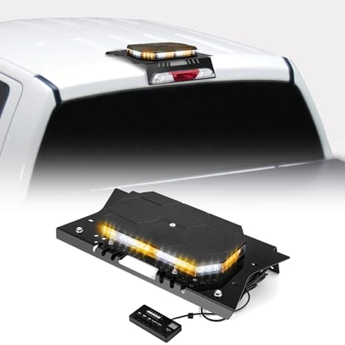 WeiSen No Drill Strobe Light Bar Cab Mount Kit Emergency Light Bar Compatible with Ford F150 20152026 Fit F250 F350 F450 F550 20172026