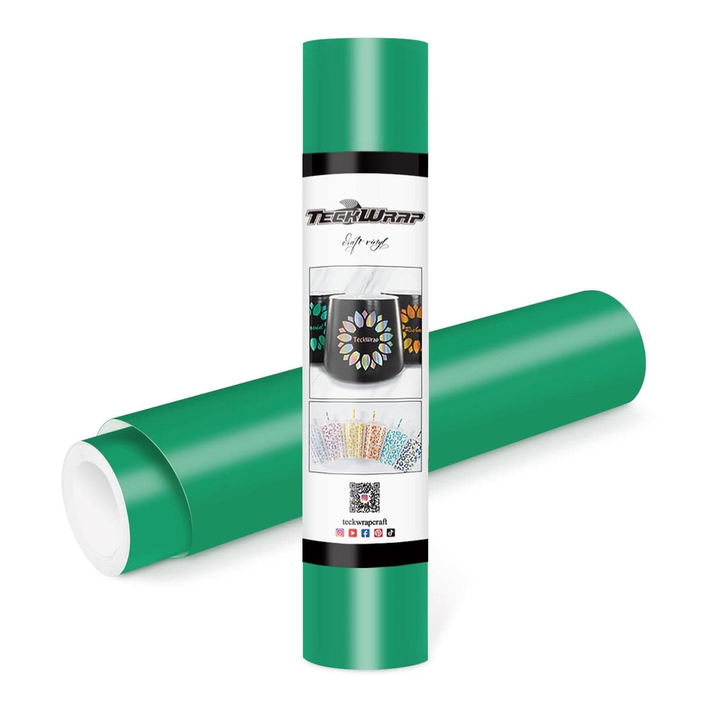 TECKWRAP Permanent Adhesive Vinyl 12 x 10ft Matte Kelly Green