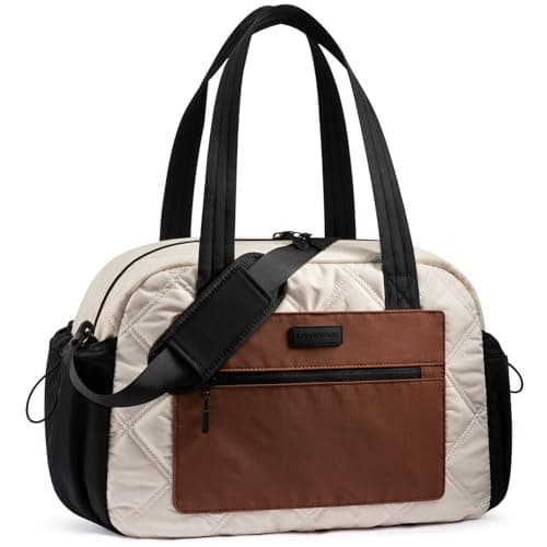 LOVEVOOK Gym Bag for Women, Lightweight Travel Duffle Bag with Wet Pocket, Personal Item Carry On Weekender Overnight Bags for Woman Gym, Yoga, Hospital, Weekend Trips