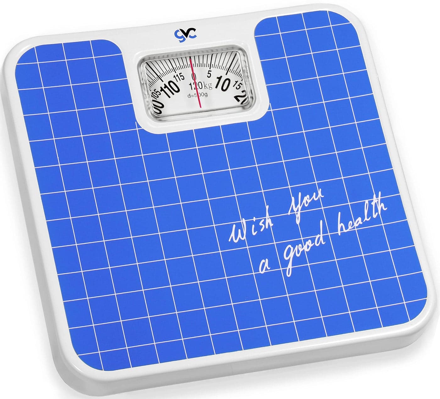 GVC Iron Analog Weight Machine - Manual Weighing Scale (Upto 120Kg Capacity), Blue