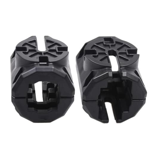 Yubunt Kayak Rail Adapter Fishing Accessories, Rail Adapter Replacement Parts, Compatible with Hobie H and MightyMount Duo Rails(Black 2 Set)