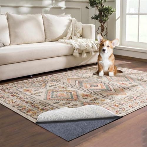 Waterproof Rug Pad 3x5 ft Area Rug NonSlip Carpet Pad NonSlip Rug Pads for All Floors and Finishes Felt Pad for Hardwood Floors Keeps Carpets in Place Soft and Safe