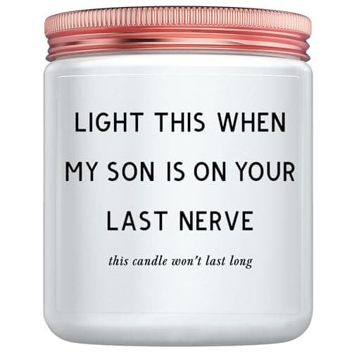 Daughter in Law Gifts - Best Birthday Christmas Mothers Day Gifts for Daughter in Law from Mother in Law or Father in Law - Funny Future DIL Sons Girlfriend Adult Candle Women Gift