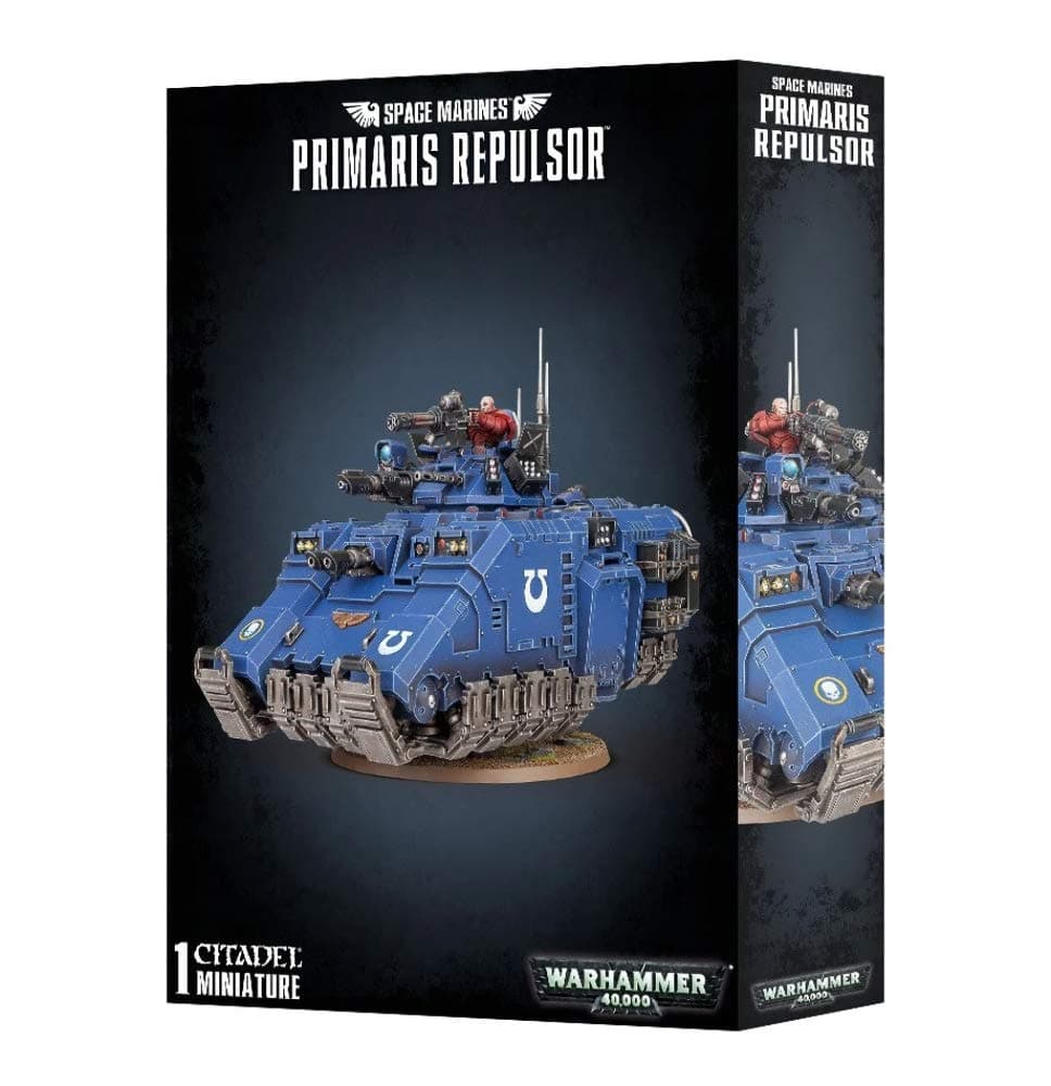 GAMES WORKSHOP 99120101192" Space Marines Primaris Repulsor Plastic Kit, Black