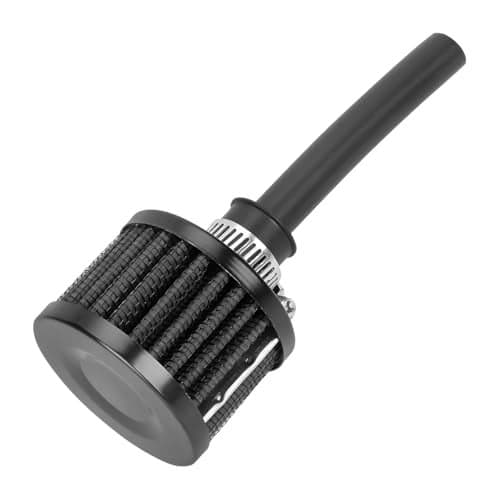 TNAIYH 212cc Air Filter Valve Cover Breather 12mm Inlet Mini Car Cold Air Intake Filter Cleaner Crankcase Breather for Mini Bike Go Kart Compatible with 196cc 65hp CT200U BT200X Black