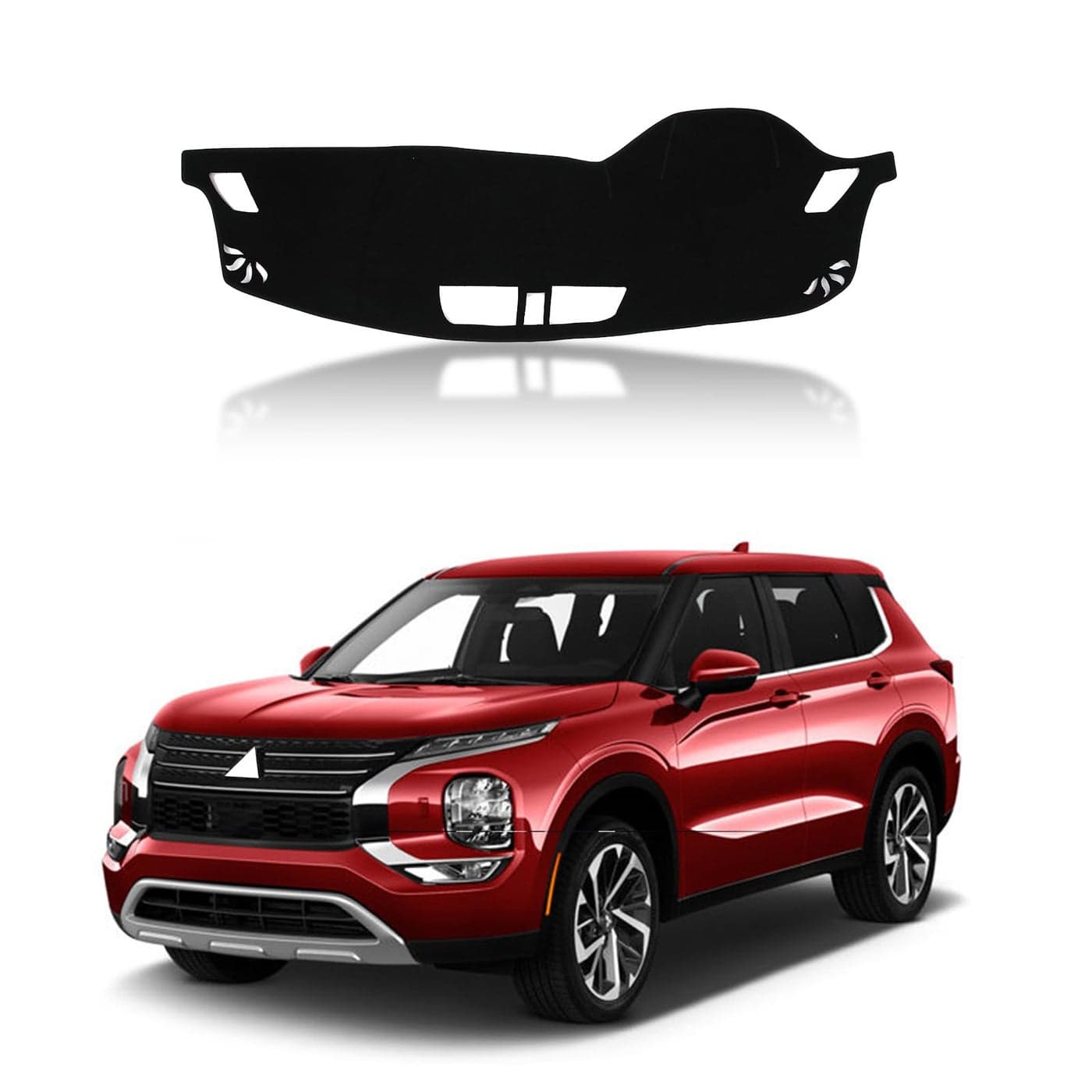 HIRUFAIT Dash Mat Dashboard Cover for Mitsubishi Outlander 2023 2024 Accessories Dash Cover Mat Pad Carpet NonSlip Dashboard Cover Mat Sun Protection no HUD