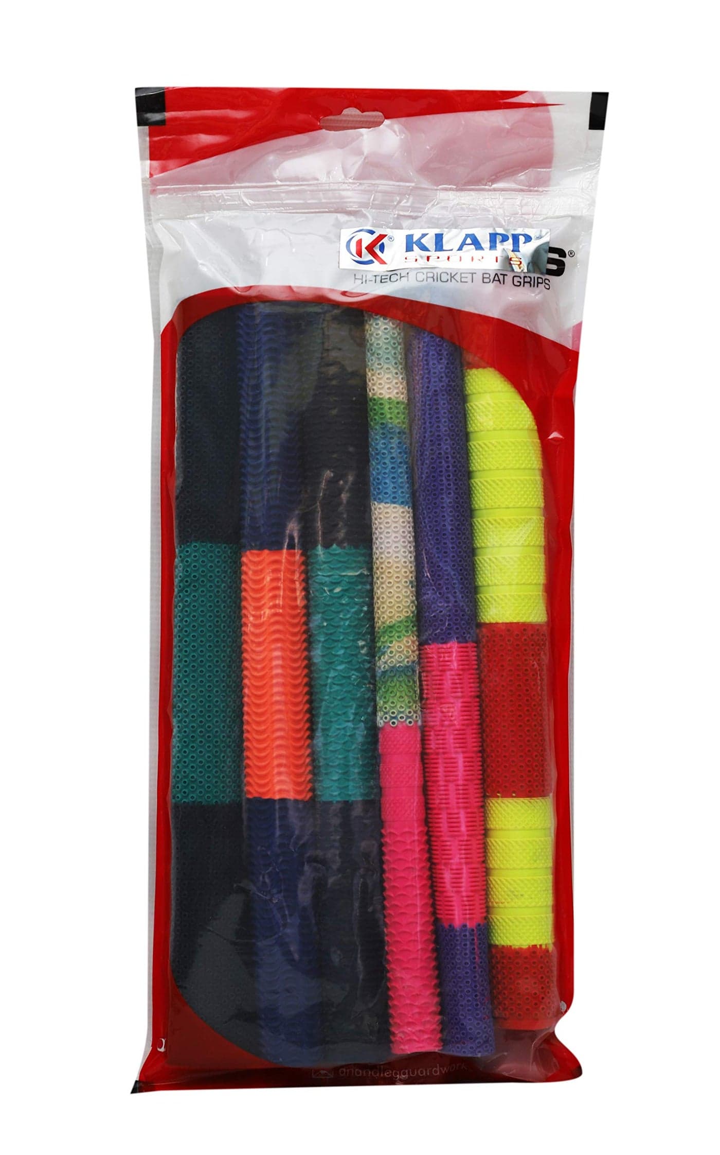 Klapp Cricket Bat Grip, Multicolour, Pack of 6