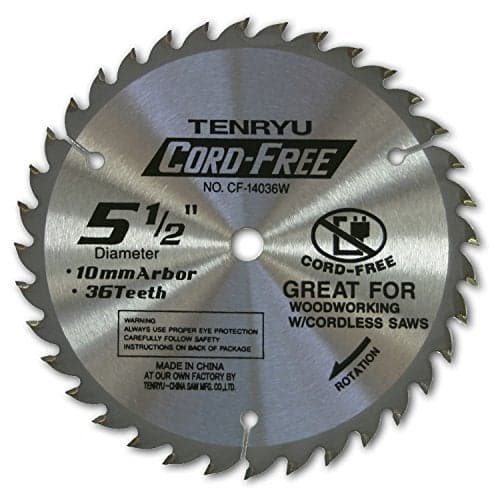 Tenryu CF-14036 Carbide Tipped Saw Blade - 5-1/2 Inch