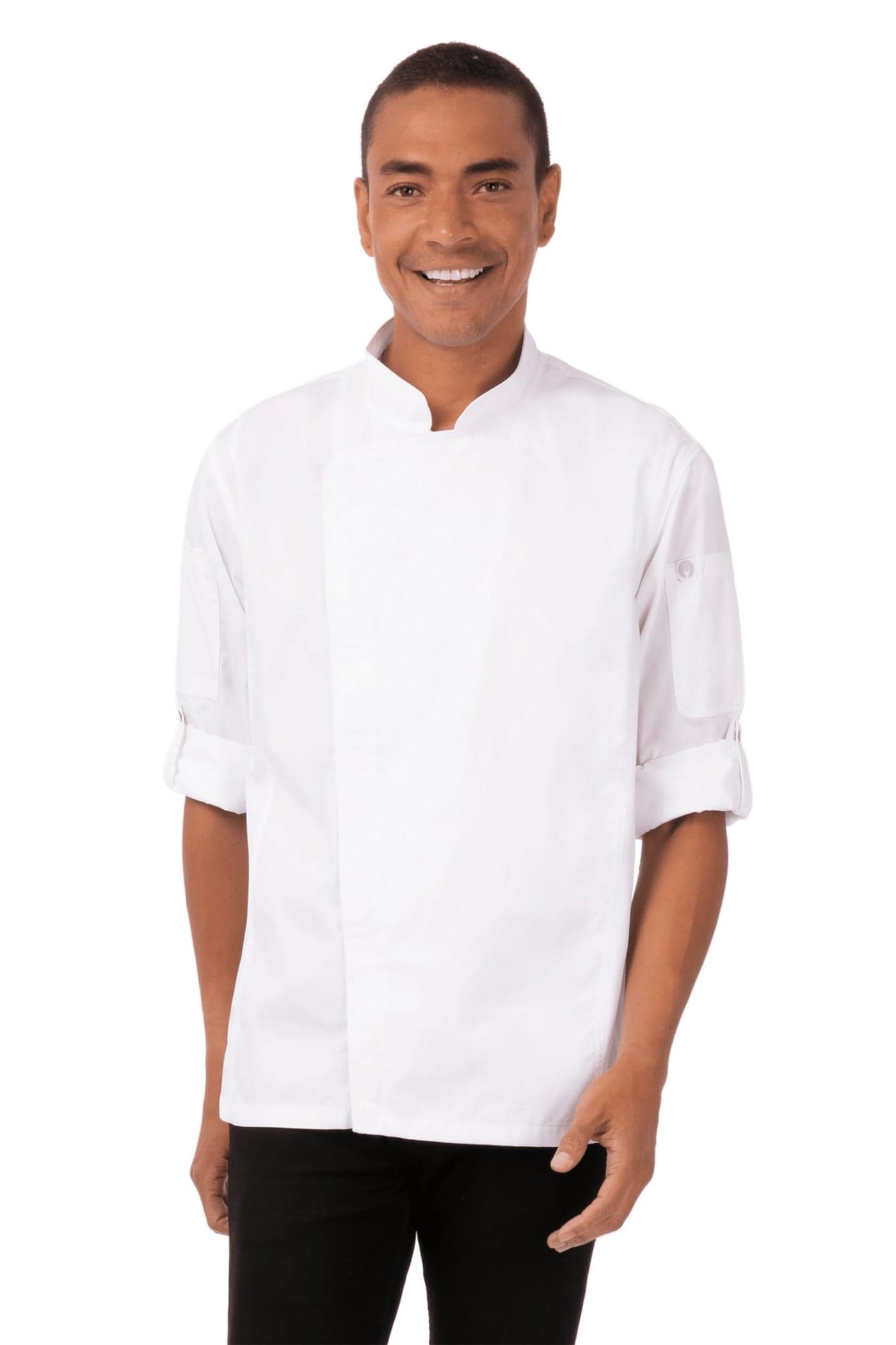 Chef Works Men's Hartford Chef Coat, White, Medium