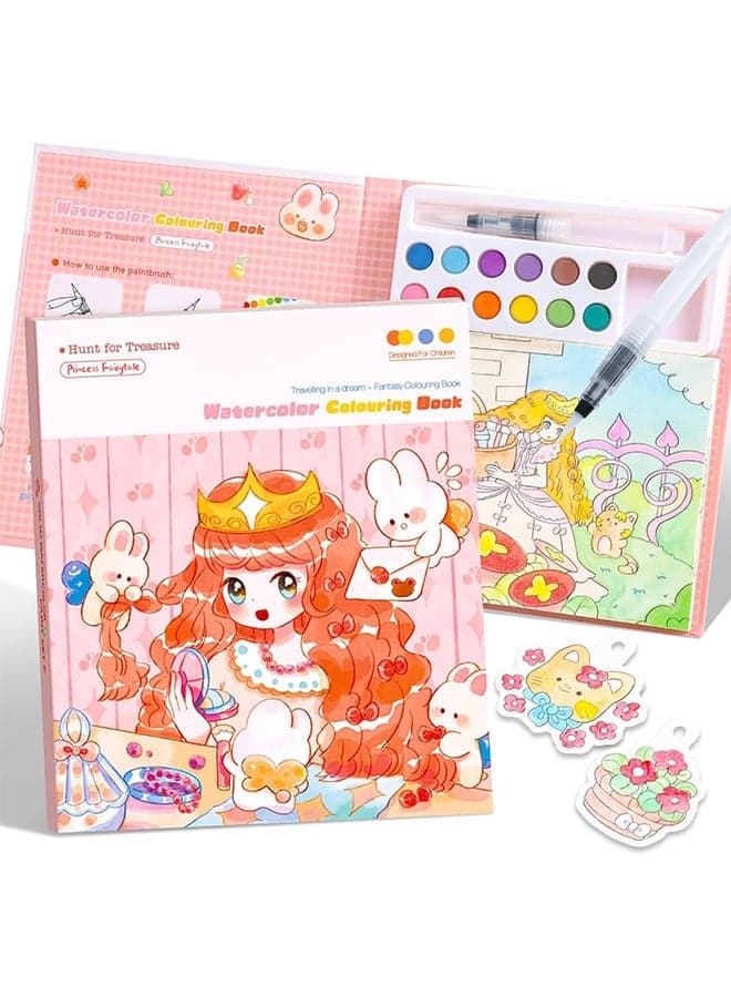 Paint with Water Coloring Books for Kids Ages 3-5, 4-8 – Cute Coloring Book for Teens,Arts and Crafts for Kids Ages 3 4 5 6 7 8+, Birthday Gift Toys for Girls Boys,Travel Toys -Princess